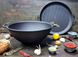 Казан чугунный узбекский 12 л WOK с крышкой сковородой-гриль "Наша Майстерня" (толстостенный) НМК-12СКГ фото 5