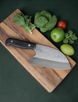 Сербський ніж з сталі Х12МФ &mdash; ідеальний для кухні та обробки продуктів 0030 фото