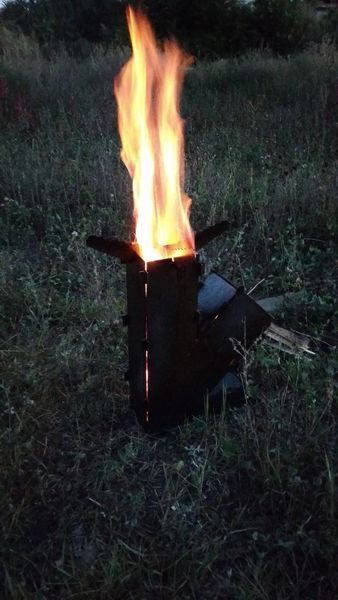 Турбопіч для казана, сковороди з диску для використання в кемпінгу (велика) ТБШП фото