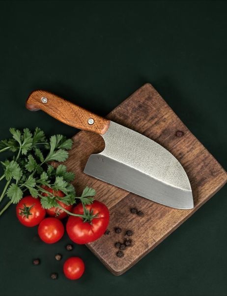 Сербський ніж з сталі Х12МФ &mdash; ідеальний для кухні та обробки продуктів 0030 фото