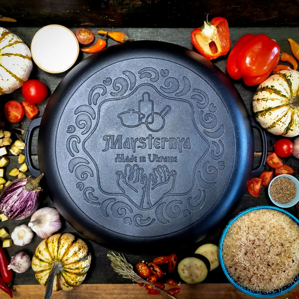 Жаровня чавунна Maysternya (&Oslash;40 см * 8 см) 400-80 400-80 фото