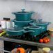 Набор кухонной посуды BMN Collection из 10 предметов зеленого цвета с гранитным покрытием BMN C10 1 фото 1