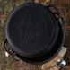 Казан чавунний узбецький об`ємом 12 л WOK із кришкою-сковородою та шумівкою "Наша Майстерня" (товстостінний) НМК-12СКШ фото 3