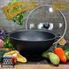 Казан чавунний узбецький об`ємом 8 л WOK зі скляною кришкою "Наша Майстерня" (товстостінний) НМК-8КСТ фото 2