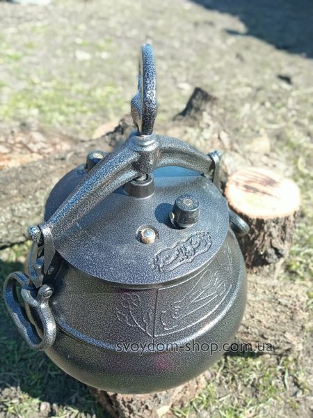 Афганський казан Rashko Baba об`ємом 15 літрів графіт алюміній RB15GR фото