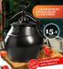 Афганський казан Rashko Baba об`ємом 15 літрів графіт алюміній RB15GR фото 1