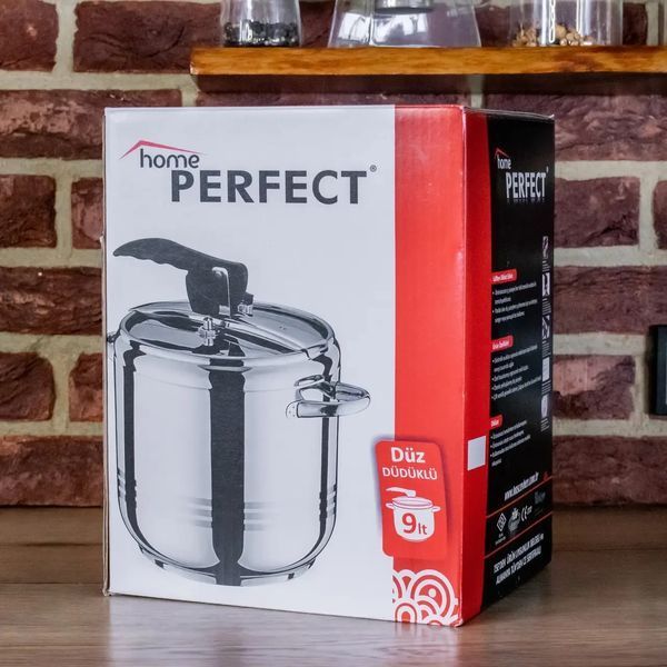 Скороварка з нержавіючої сталі "HOME PERFECT" 9 літрів HPF-9 фото