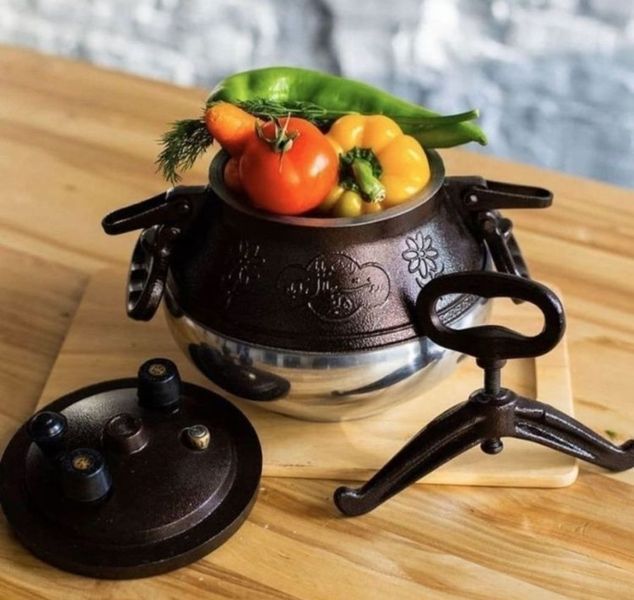 Афганський казан-скороварка 12 літрів , комбінований RASHKO BABA + підставка  RB12P фото