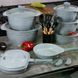 Набор кастрюль ROCKLAND Cookware Set (22 предмет) серый с гранитным покрытием и крышками ROCKLAND22 фото 3