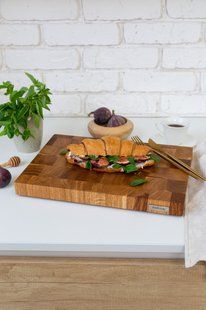 Торцева обробна дошка з дуба 25х35 см 1991 фото